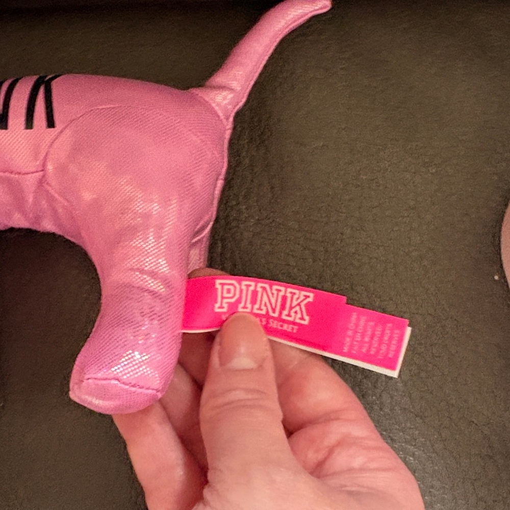 Victoria secret pink set of two shimmery dogs in pink and white - Picture 6 of 9